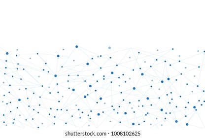 Network connection isolated on white background. For web site, wallpaper, poster, placard, ad, cover and print materials. Creative art, modern abstract concept. Vector illustration network