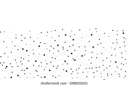 Network connection isolated on white background. For web site, wallpaper, poster, placard, ad, cover and print materials. Creative art, modern abstract concept. Vector illustration network