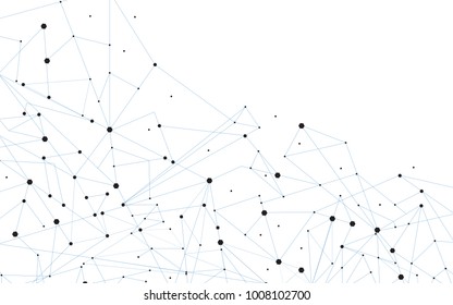 Network connection isolated on white background. For web site, wallpaper, poster, placard, ad, cover and print materials. Creative art, modern abstract concept. Vector illustration network
