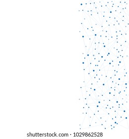 Network connection isolated on white background. For web site, wallpaper, poster, placard, ad, cover and print materials. Creative art, modern abstract concept. Vector illustration network