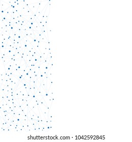 Network connection isolated on white background. For web site, wallpaper, poster, placard, ad, cover and print materials. Creative art, modern abstract concept. Vector illustration network