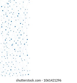 Network connection isolated on white background. For web site, wallpaper, poster, placard, ad, cover and print materials. Creative art, modern abstract concept. Vector illustration network