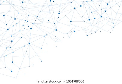Network connection isolated on white background. For web site, wallpaper, poster, placard, ad, cover and print materials. Creative art, modern abstract concept. Vector illustration network