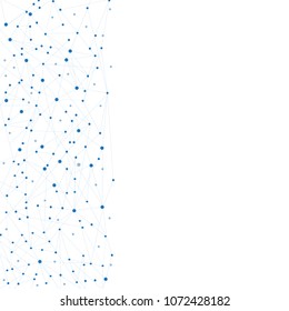 Network connection isolated on white background. For web site, wallpaper, poster, placard, ad, cover and print materials. Creative art, modern abstract concept. Vector illustration network