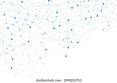 Network connection isolated on white background. For web site, wallpaper, poster, placard, ad, cover and print materials. Creative art, modern abstract concept. Vector illustration network
