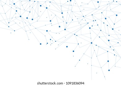 Network connection isolated on white background. For web site, wallpaper, poster, placard, ad, cover and print materials. Creative art, modern abstract concept. Vector illustration network