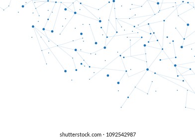 Network connection isolated on white background. For web site, wallpaper, poster, placard, ad, cover and print materials. Creative art, modern abstract concept. Vector illustration network