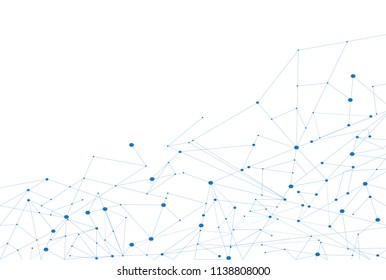 Network connection isolated on white background. For web site, wallpaper, poster, placard, ad, cover and print materials. Creative art, modern abstract concept. Vector illustration network, eps 10