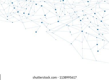 Network connection isolated on white background. For web site, wallpaper, poster, placard, ad, cover and print materials. Creative art, modern abstract concept. Vector illustration network, eps 10