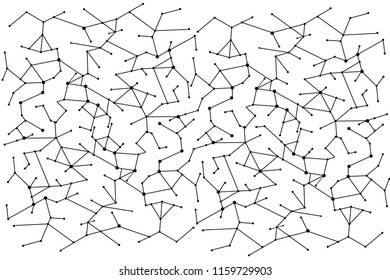 Network connection isolated on white background. For web site, wallpaper, poster, placard, ad, cover and print materials. Creative art, modern abstract concept. Vector illustration network
