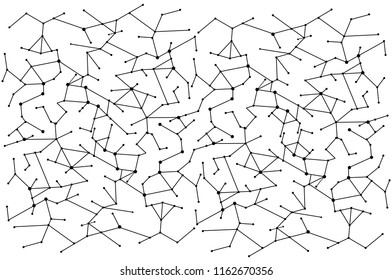 Network connection isolated on white background. For web site, wallpaper, poster, placard, ad, cover and print materials. Creative art, modern abstract concept. Vector illustration network