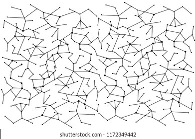 Network connection isolated on white background. For web site, wallpaper, poster, placard, ad, cover and print materials. Creative art, modern abstract concept. Vector illustration network