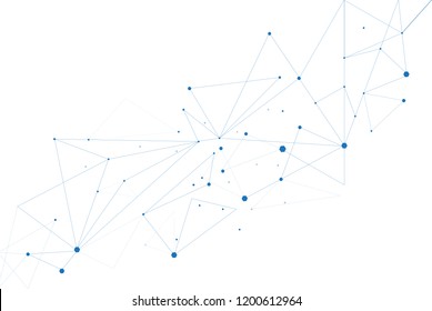 Network connection isolated on white background. Network connection for web site, wallpaper, poster, placard, ad, cover and print materials. Creative art, modern abstract concept. Vector illustration