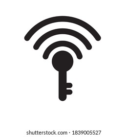 Diseño de icono de símbolo de bloqueo de conexión de red