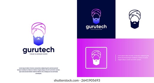 Network connection logo with teacher hat shape, smart symbol, digital system, vector graphic illustration.
