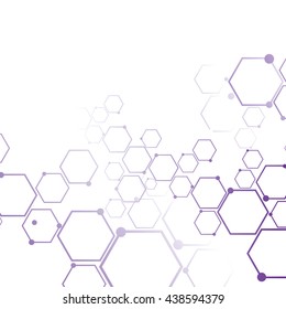 Network connection and molecular structure.