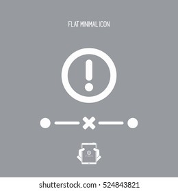 Network connection out icon