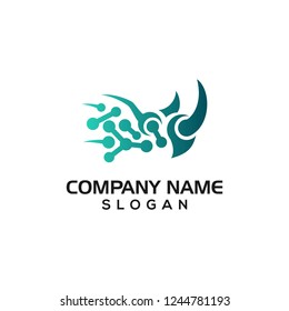 Network Connection shaped the Rhino for Technology logos with vector files.