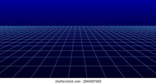 Network connection structure. Abstract blue mesh background. Big data visualization. Vector illustration.