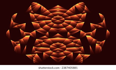 Network connection structure. Futuristic background made of triangles. Connecting dots and lines. Abstract technology background. Plexus effect. Technology or science banner. 3D rendering. Vector