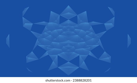 Network connection structure. Futuristic background made of triangles. Connecting dots and lines. Abstract technology background. Plexus effect. Technology or science banner. 3D rendering. Vector
