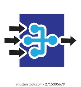 Design do símbolo de conexão de rede na ilustração
