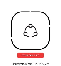 Network, connection symbol vector icon