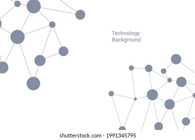 Network connection technology background. Vector