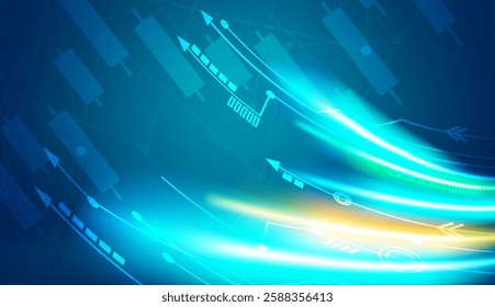 network connection. World map point and line composition concept of global business. Vector Illustration