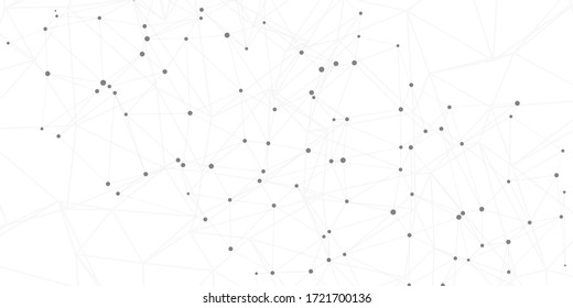 Network connections background with connecting lines and dots design