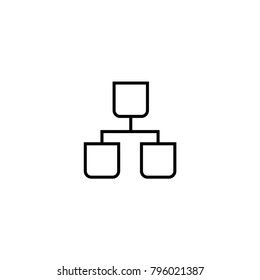 network connections icon. sign design