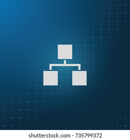Network connections icon. Simple flat illustration.