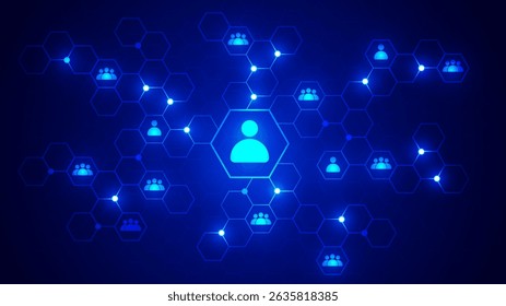 A network of connections on the Internet that consists of interconnected geometric elements.