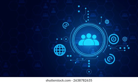 A network of connections on the Internet that consists of interconnected geometric elements.
