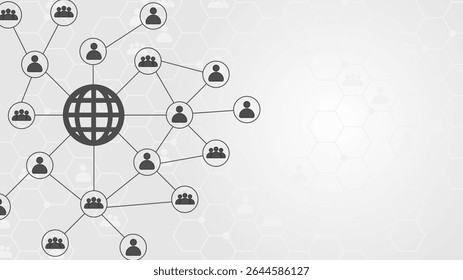 A network of connections on the Internet that consists of interconnected geometric elements.