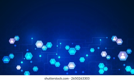 A network of connections on the Internet that consists of interconnected geometric elements.
