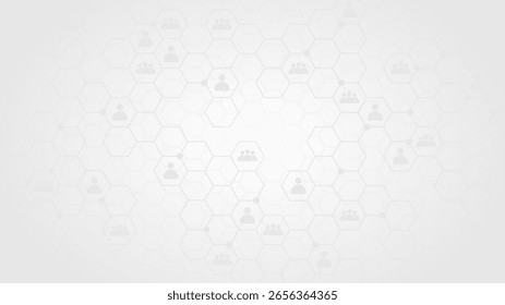 Una red de conexiones en Internet que consiste en Elementos geométricos interconectados.
