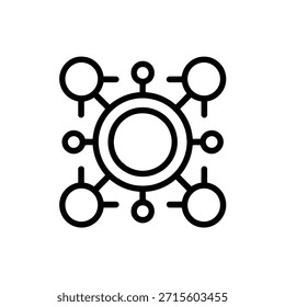network connections symbol simple line style
