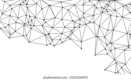 Conexões de rede Web Descubra o poder da conectividade na arte digital Explore os padrões geométricos modernos Designs de wireframe e estruturas intrincadas para visuais futuristas e inovadores


