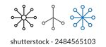 Network Connectivity Icon Set. Network Distribution Pictogram. Team Linkage Symbol. Central Data Network Representation. Network Hub Emblem. Connection icon. Eps 10.