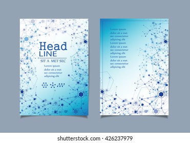 Network Cover Design - Vector Illustration, Graphic Design. Modern Concept 