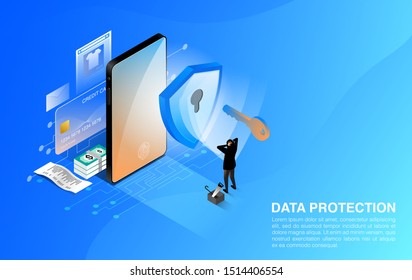 Network and Data Protection Concept. Network and Data Security