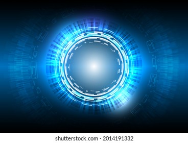 Red de ciencia de datos. Futurista usuario HUD de ciencia ficción. Marco de infografía digital. Resumen del holograma de fondo de alta tecnología. Innovación eléctrica en tecnología de realidad virtual