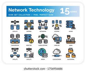 Network and Database Icons Set. UI Pixel Perfect Well-crafted Vector Thin Line Icons. The illustrations are a vector.
