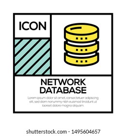 NETWORK DATABASE AND ILLUSTRATION ICON CONCEPT