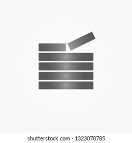 Network databases, disc with progress bar. Highly detailed vector icon of computer disk. Backup concept