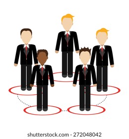 Network design over white background, vector illustration.