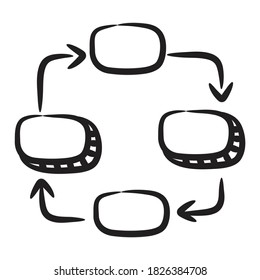 Network diagram vector, connected network in editable style 