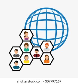 Network digital design, vector illustration 10 eps graphic