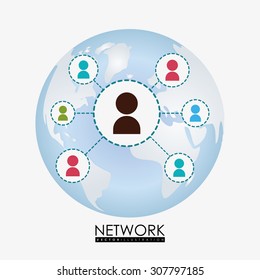 Network digital design, vector illustration 10 eps graphic